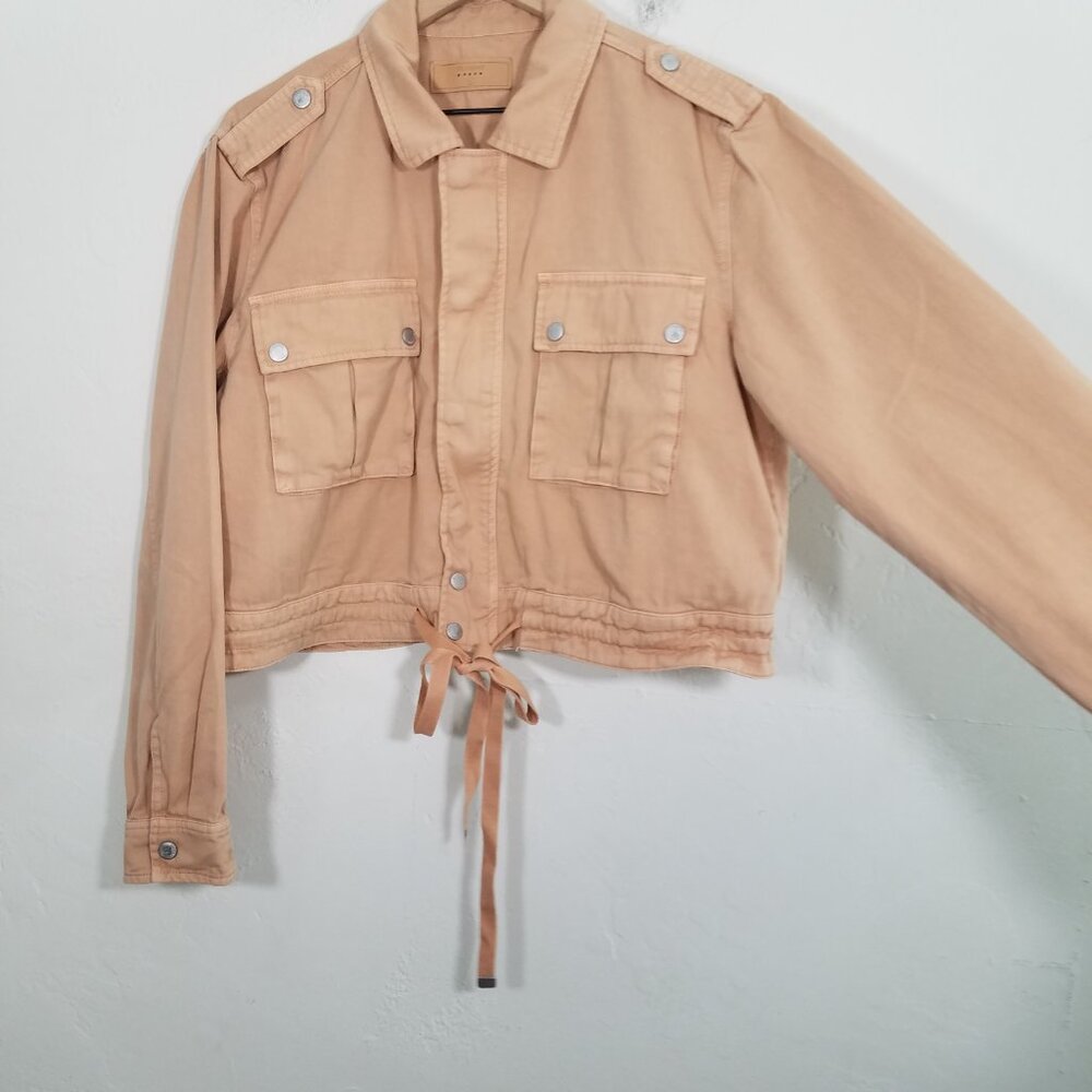 Blank NYC 100% Cotton Zip Up Jacket Size L - Picture 2 of 7